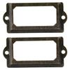 Set of 30 Metal Drawer Tag Holders In Antique Bronze for Organizing Cabinets Filing Cabinets Wine Cellars Jewelry Boxes