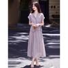Women's Linen Blend Tie-Waist Shirt & A-line Skirt Set