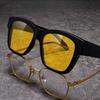 Sunglasses Worn Over Glasses  Sun Performance Mirror Set Male And Female Sunglasses Clip Night Driving Anti Glare Glasses