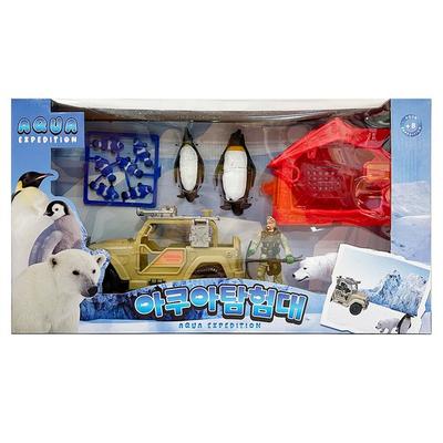 Aqua Exploration Polar Bear Penguin Figurleksaksset, populära leksaker i Korea
