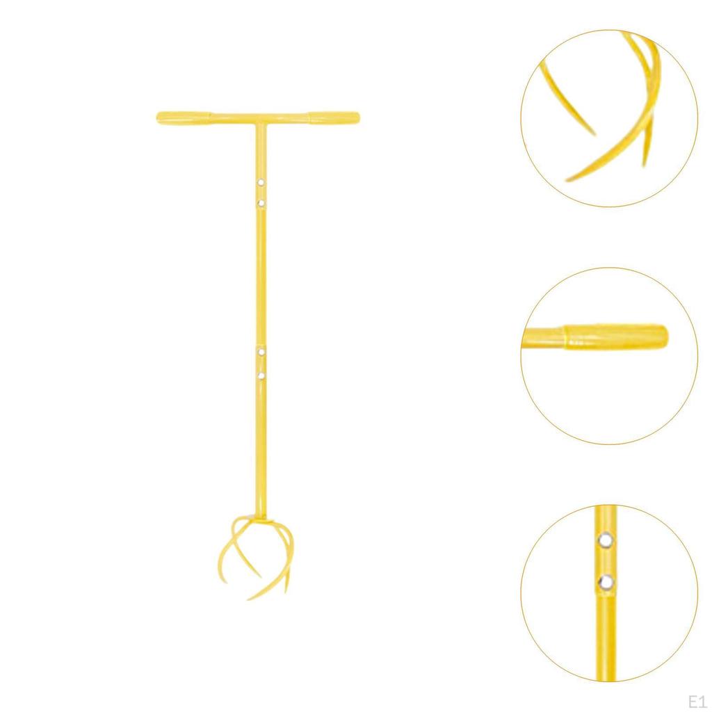 Garten Klaue Manuelle Grubber Boden Grabber 39 zoll Lange Vielseitig T Griff Drehen Werkzeug Rasen