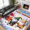Christmas Custom Name Printed Square Area Rug Soft Non Slip Floor Carpet For Bedroom Holiday Gift