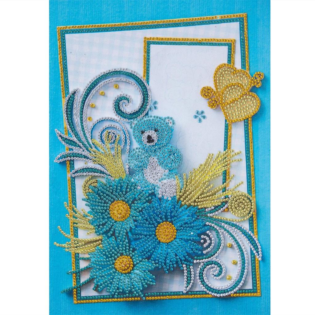Ny spesiell form diamantmaleri Blomst Scenisk mønster DIY 5D Del Drill Kryssstingsett Krystallkunst Rhinestone Broderi