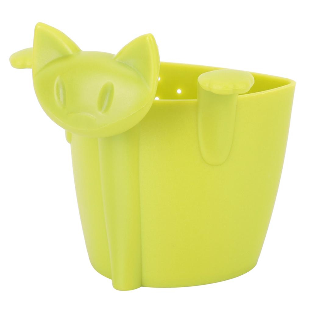 Home Office Niedliche Katzenform Silikon Tee-Ei Teesieb Filter Teezubehör Grün