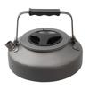 Logos The Aluminum with Hard Anodized 81210301 Kettle, 750ml, Flat, Scratch-Resistant Finish, Black,