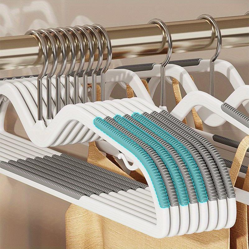 Non-Slip Plastic Hangers - Versatile, Traceless Design for Clothes, Bras & More - Ideal for Home Storage & Retail Display