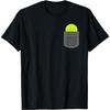 Lustiger Tennisball in falscher Tasche für lustiges Tennisspieler-T-Shirt(1)