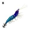 Shrimp 10.9g 80mm Squid Jig Luminous Horizontal Slow Sinking Lure Webfoot Wood Shrimp Artificial Calamar Cuttlefish Fishing