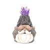 Hear-No See-No Speak-No Gnome Figurine Resin Faux Crystal Garden Dwarf Frog Owl Statue for Home Tabletop Yard Lawn Patio Decor