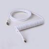 Passed FCC CE Braided USB Keyboard Cable Mechanical Keyboard Type C Cable Double Sleeve Coiled Keyboard Cable