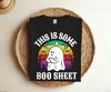 This Is Some Boo Sheet Ghost Funny Halloween T-Shirt, Funny Scary Ghost Skeleton Scary Trick Or Treat Outfit Halloween Costume Tee