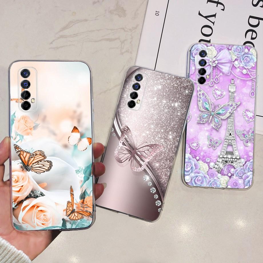 For Realme 7 Global Version Case Cover Soft TPU Silicone Phone Case For Realme Narzo 30 4G Capas Clear Back Bumper With Pattern