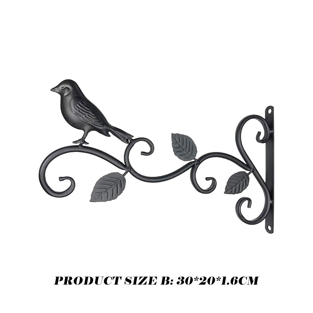 Bitki Braketleri Asılı Çiçek Saksısı Sepet Çiçek Sepeti Tutucu Rustik Stil Metal Braket Askısı Geniş Taban Bitki İçin Hava Koşullarına Dayanıklı