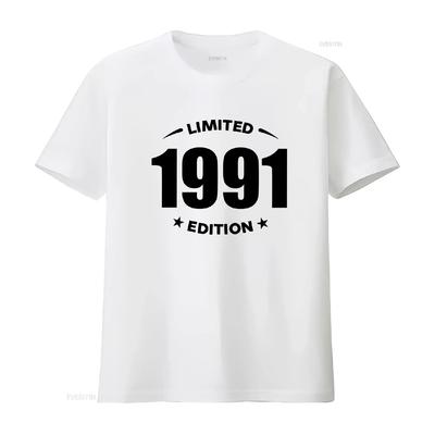 31st Birthday Shirt 1991 31 Gift Limited Edition Vintage Washed Designer Clothes Soft Slightly Comfortable Unisex Casual