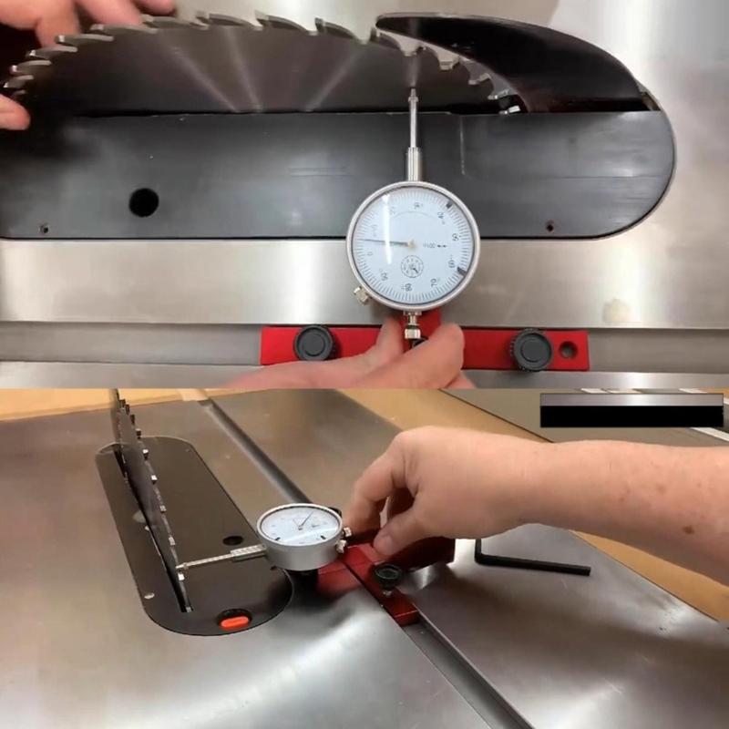 Carpentry Woodworker Table Indicater Miter Gauge Adjustable Parallelism Guide Calibration Adjustment Tool Equipment