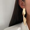 Ingemark Vintage Spiral Smooth Metal Big Stud Earrings for Women Trendy Simple Irregular Pierced Earring 2026 New Year Jewelry