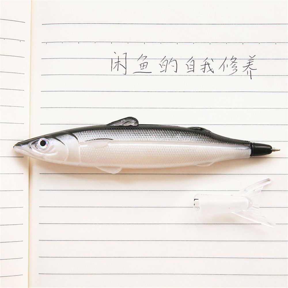 Creative 0.5mm Black Stationery Simulation Ball Pen Ballpoint Pen Ocean Fish Pen Fish Shape Pen