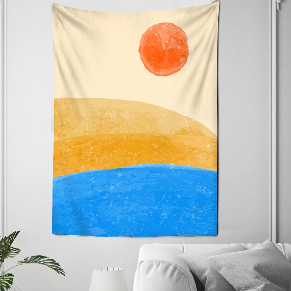 

Природа Пейзаж Луна Иллюстрация Гобелен Настенное Украшение Настенный Декор Эстетичное Украшение Комнаты Спальни Домашний Декор 100X75CM