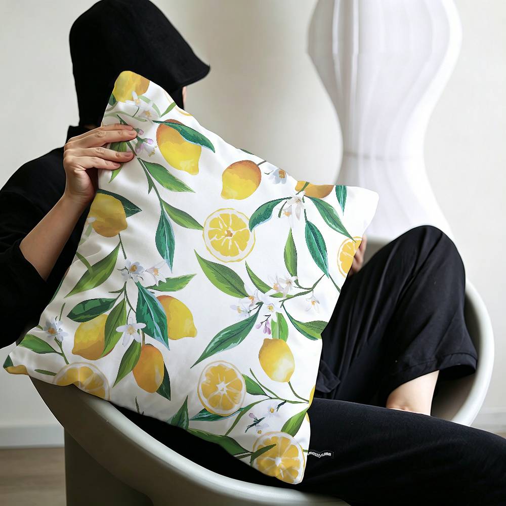 Fruit Lemon Pillow Cover for Bedroom Room and Living Room Sofa Decorative Cushion Cover