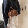 Trendy texture popular bag hand bag versatile women's bag retro underarm shoulder bag women's bag