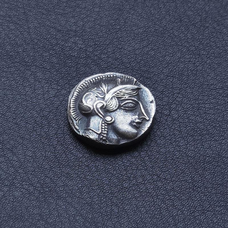 Ancient Greece, Athena, Owl, Antique Coins, Retro, European and American, Creative, Decorative Coins, Punched Gifts