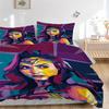 3dílná sada povlečení Wonder Woman, Sada povlečení, Měkký pohodlný povlak na přikrývku, Do ložnice, Pro hosty (1*Povlak na přikrývku + 2*Povlaky na polštáře, Bez výplně