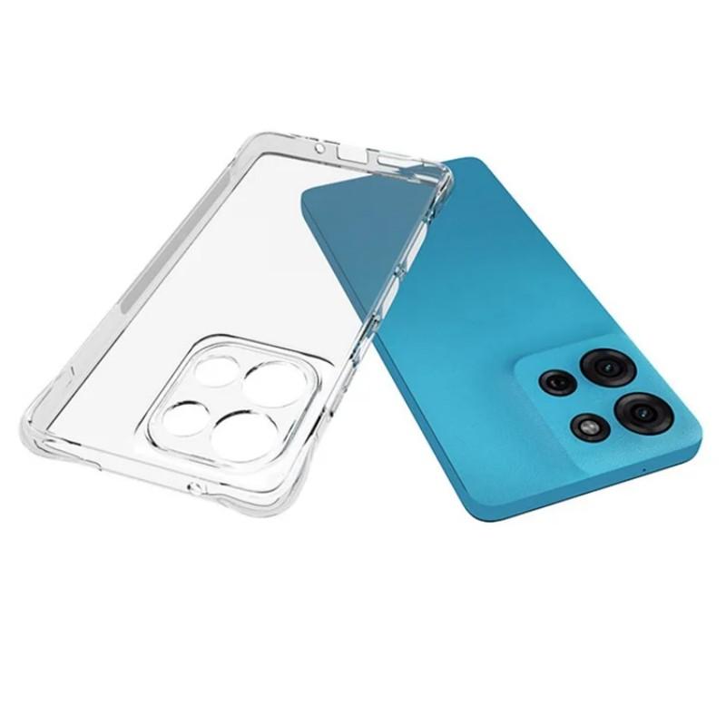 

For Motorola Moto G75 5G Clear TPU Case WANLONFENG TM Series 2.0mm Phone Back Cover Transparent