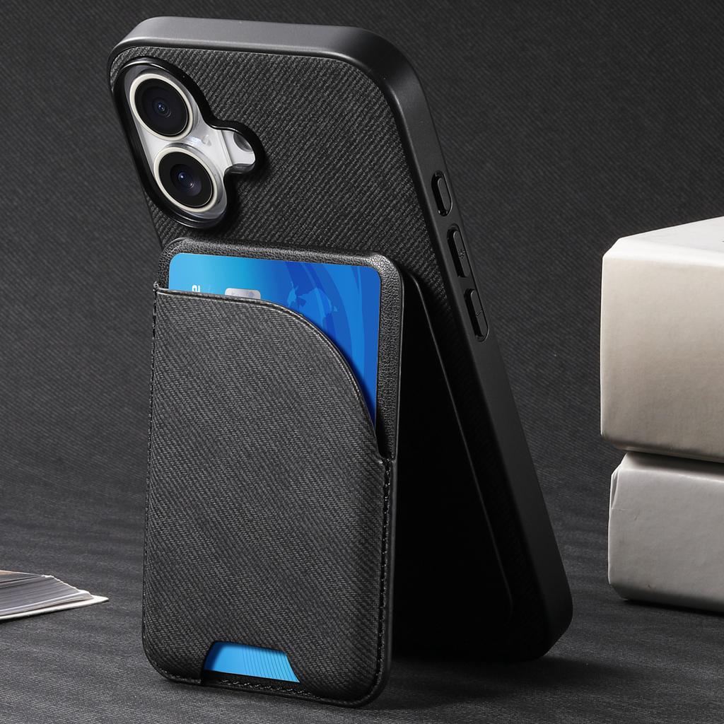 Anti Shock Magnetic Phone Case With Card Slot Premium Textured PU Leather Slim Protective Cover For Secure Everyday Use