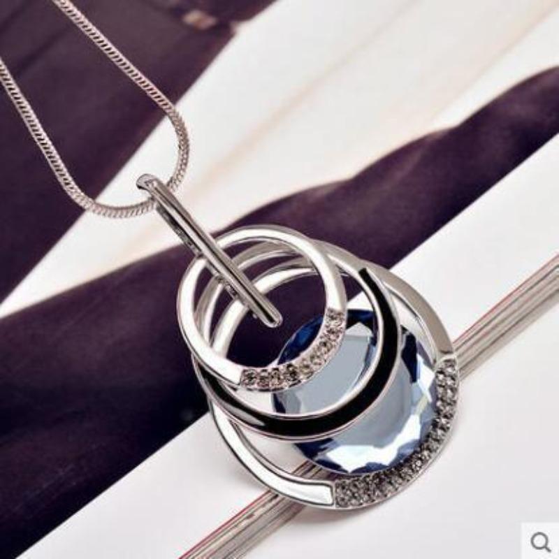 Personalized Geometric Irregular Long-style Sweater Chain - Elegant and Versatile Clothing Accessory Necklace