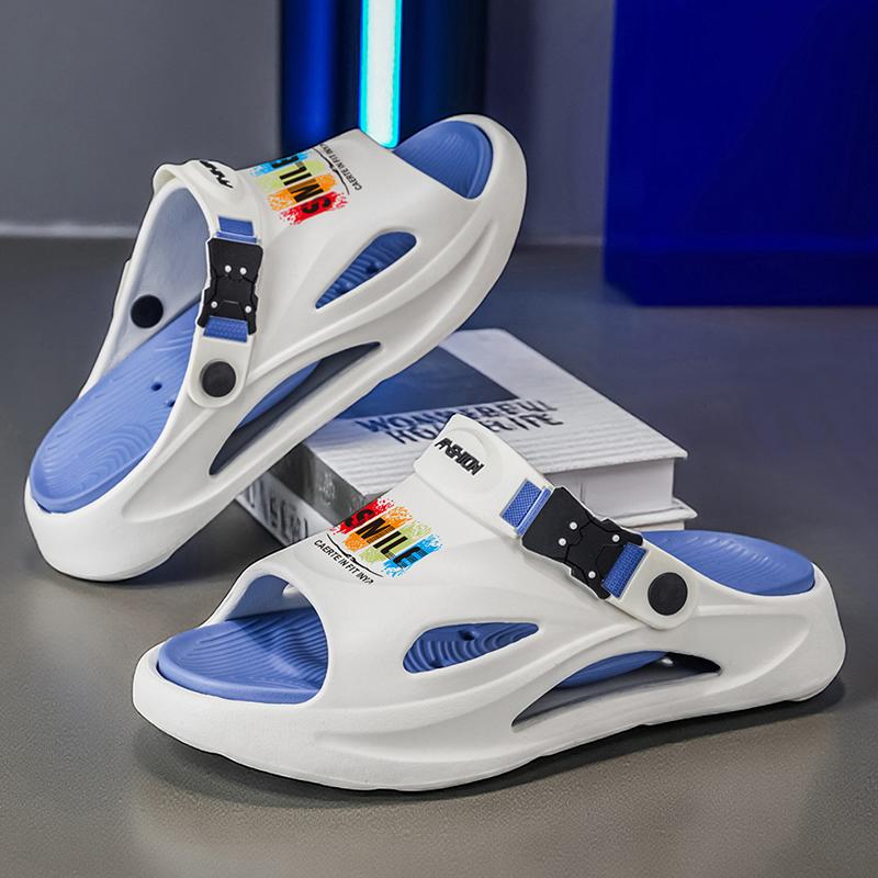 Fashion Clogs Men Sandals Lightweight Breathable Slip-On Sandals Non-Slip Water Shoes for Summer Beach Sandals