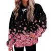 Women's Fashion Daily  Casual Hoodie Long Sleeve Printed Top