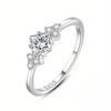 Yun Miao Elegant Luxurious Zircon Ring - Sparkling Valentine's Day Jewelry Gift