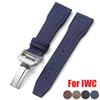 Curea de ceas din pânză de nailon pentru IWC Pilot 20mm 21mm 22mm Curea Femei Bărbați Bandă pentru ceas sport Curea de încheietură din piele de vacă Cataramă pliabilă Brățară