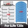 Kompatibilní iLife T20s Náhradní boční kartáč HEPA filtr Mopovací podložky Náhradní díly Příslušenství