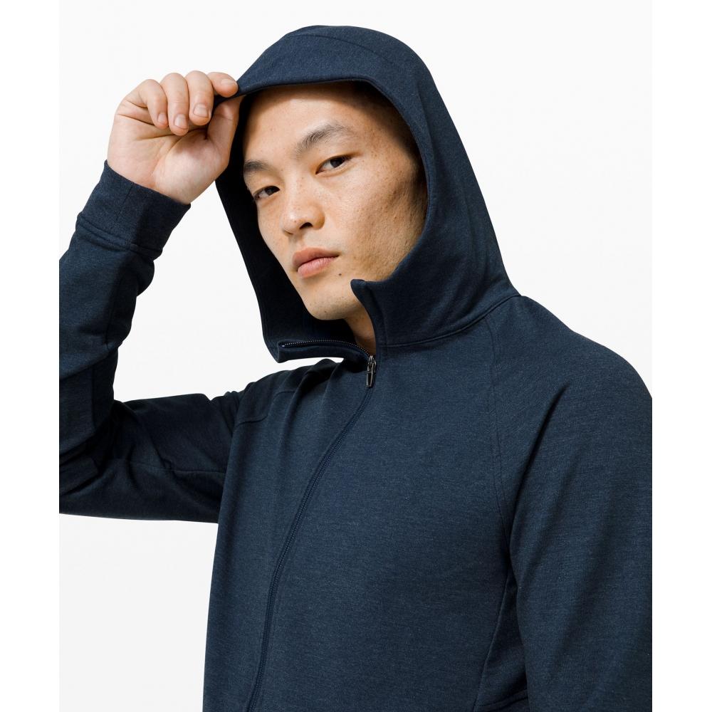Lululemon City Sweat Full Zip Hoodie Heathered True Navy