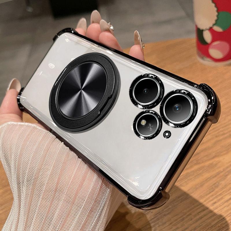 Pro pouzdro Realme Neo7 Turbo Průhledný galvanizovaný držák TPU Kryt šetrný k pokožce proti pádu Pro Realme Neo 7 Turbo Funda