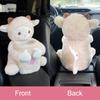 2 In 1 Car Tissue Box Cute Cartoon Rabbit Dog Monkey Elastic Garbage Auto Animal Car Plush Tissue Interior Can Armrest Box