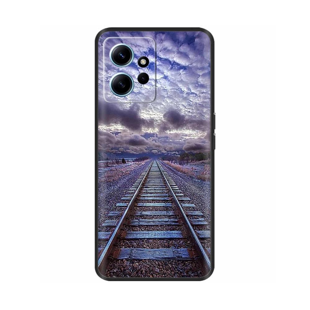For Xiaomi Redmi Note 12 4G Case Cute Painted Flower Back Cover Full Protection Soft TPU Coque For Redmi Note 12 4G Phone Cases