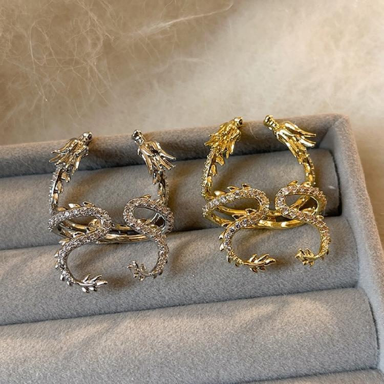 Dragon Themed Ear Clip Unique Ear Jewelry Eye Catching Ear Clips for Men Women