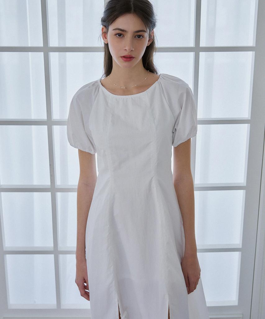 Deuloupisumeon Voluminous Sleeve Ribbon Dress [Black]