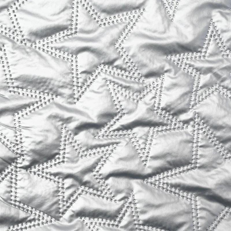 PU Polyester Fabric Waterproof Embossed with Five-pointed Stars Artificial Leather Fabric DIY Sewing Luggage,Clothing,Packaging