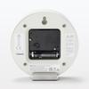 MUJI Analog Clock, Small (with Stand), White, MJ-ACSW2, 44275702, Dimensions: 124mm (W) X 54mm (D) X 130mm (H) (with Stand)