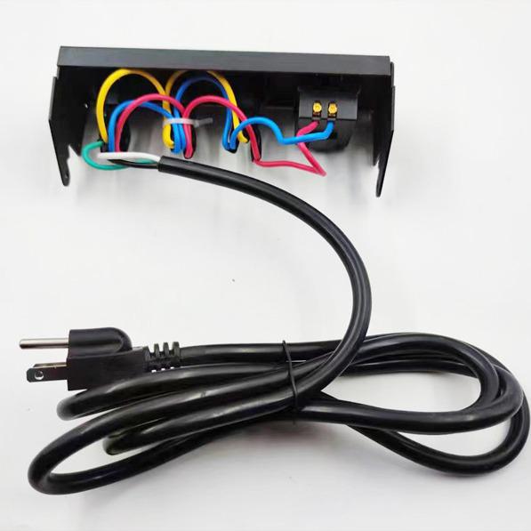 Hidden Pop-up Desktop Power and USB Charging Socket for Conference Tables (US Standard)