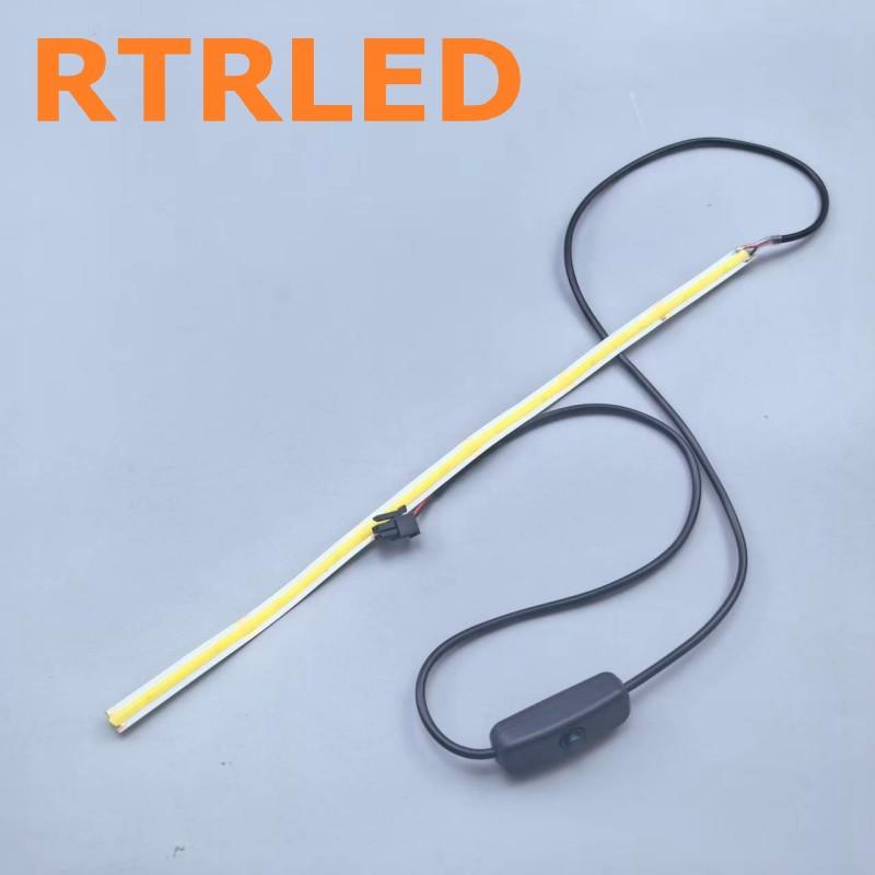 3D Printer Parts LED Strip Light with MX3.0 Connector One Button On Off Switch for Bambu Lab A1 Mini Flexible Lighting Bar