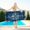 Telo da Spiaggia con Stampa Bussola Vintage: Ideale per Vacanze al Sole Adatto per Asciugamani, Asciugamani da Bagno, Asciugamani da Spiaggia