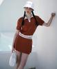 KANDINI Cinnamon Orange Terry Skirt