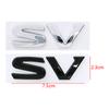 1pcs 3D SV SR ABS Car Rear Letter Logo Sticker Rear Bumper Tail Door Trunk Sticker Car Rear Emblem Sticker Styling Accessories