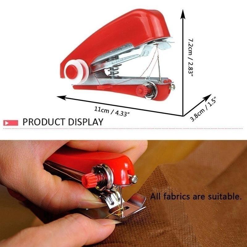 New Household Creative Portable Multifunctional Sewing Machine Manual Sewing Machine Mini Pocket Manual Machine (Random Color)