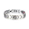 Vinterly Black Blue Bracelets Men Stainless Steel 12mm Wrist Band Magnetic Health Energy Magnet Benefits Jewelry Male Germanium