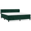 Maison Exclusive - Sommier à lattes de lit et matelas Vert foncé 180x200cm Velours